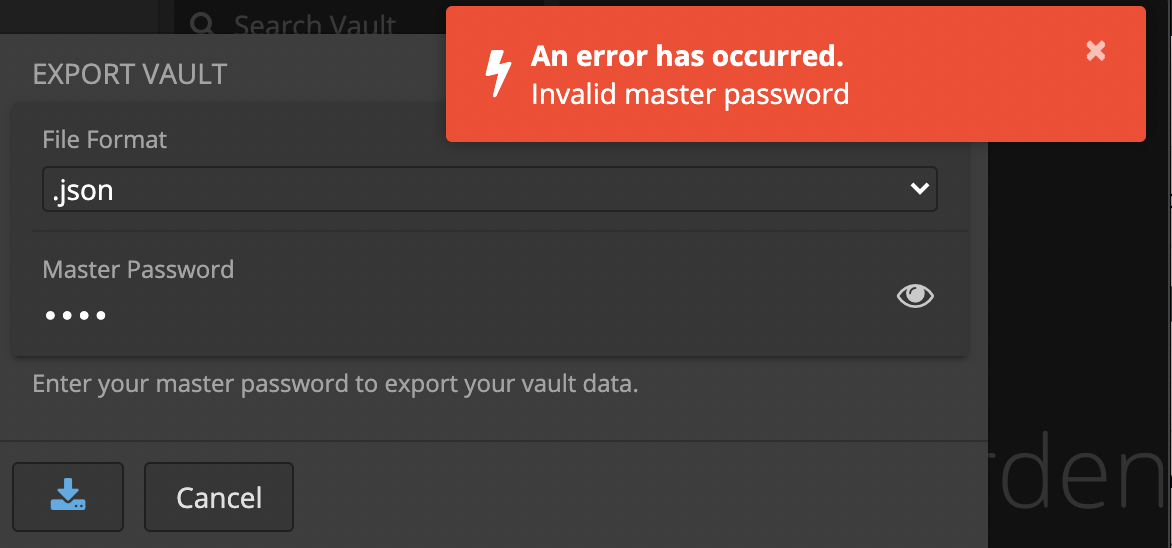 avast passwords forgot master password